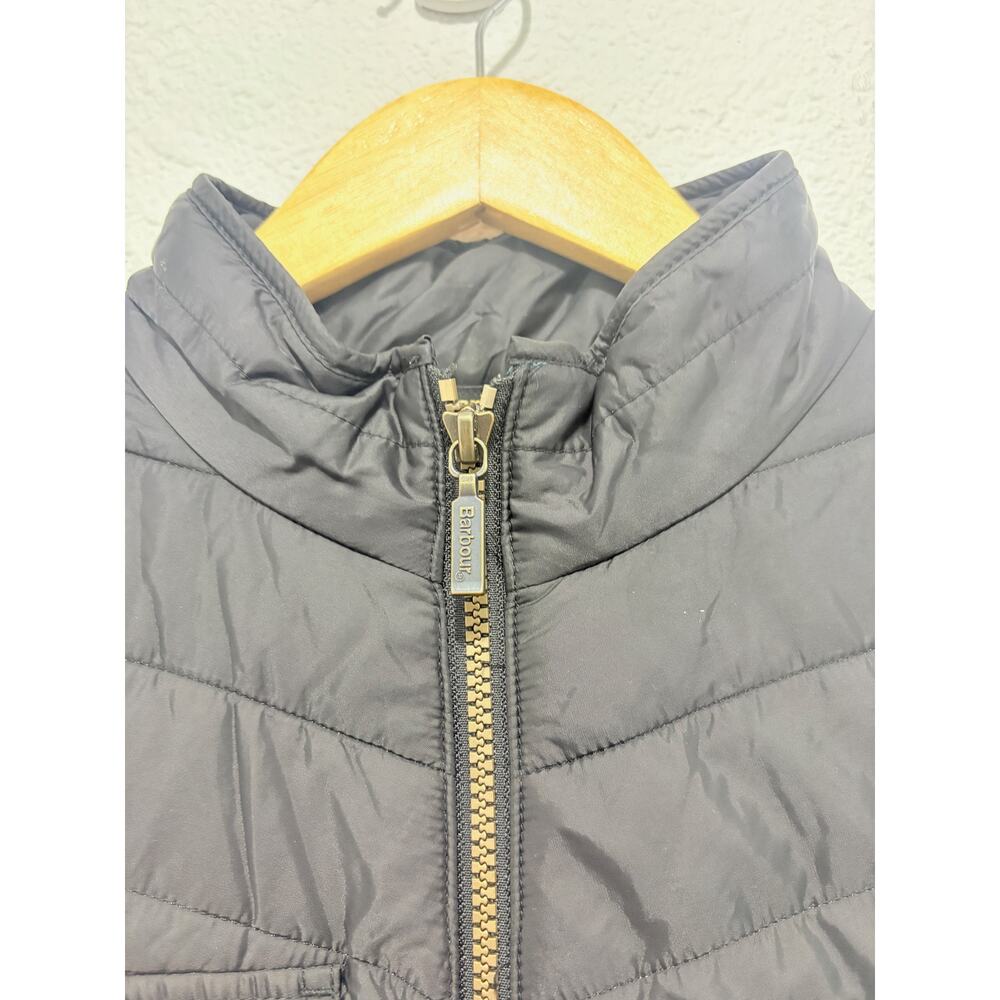 Barbour WorldCrosser Gilet Black Quilted Vest Preppy Minimalist Classic - Picture 5 of 7